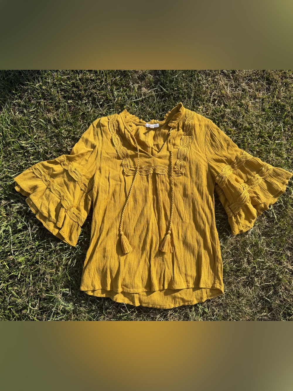 Hippy Boho Top Size S
